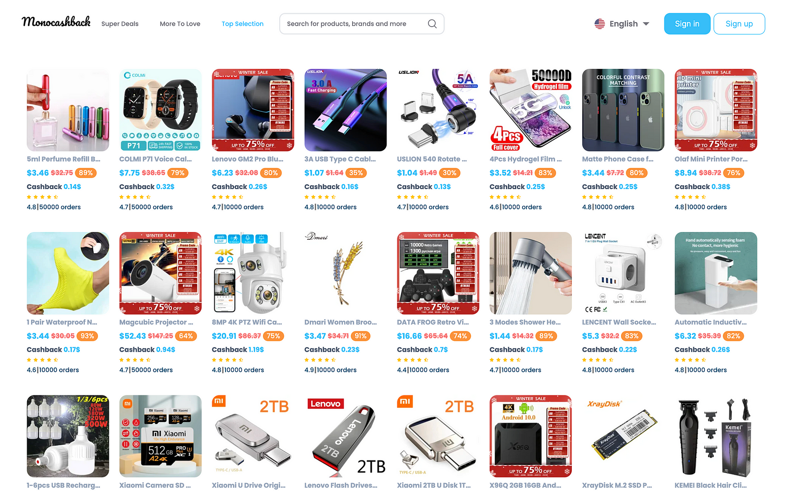 Unlock Cashback and Promocodes for AliExpress with Monocashback