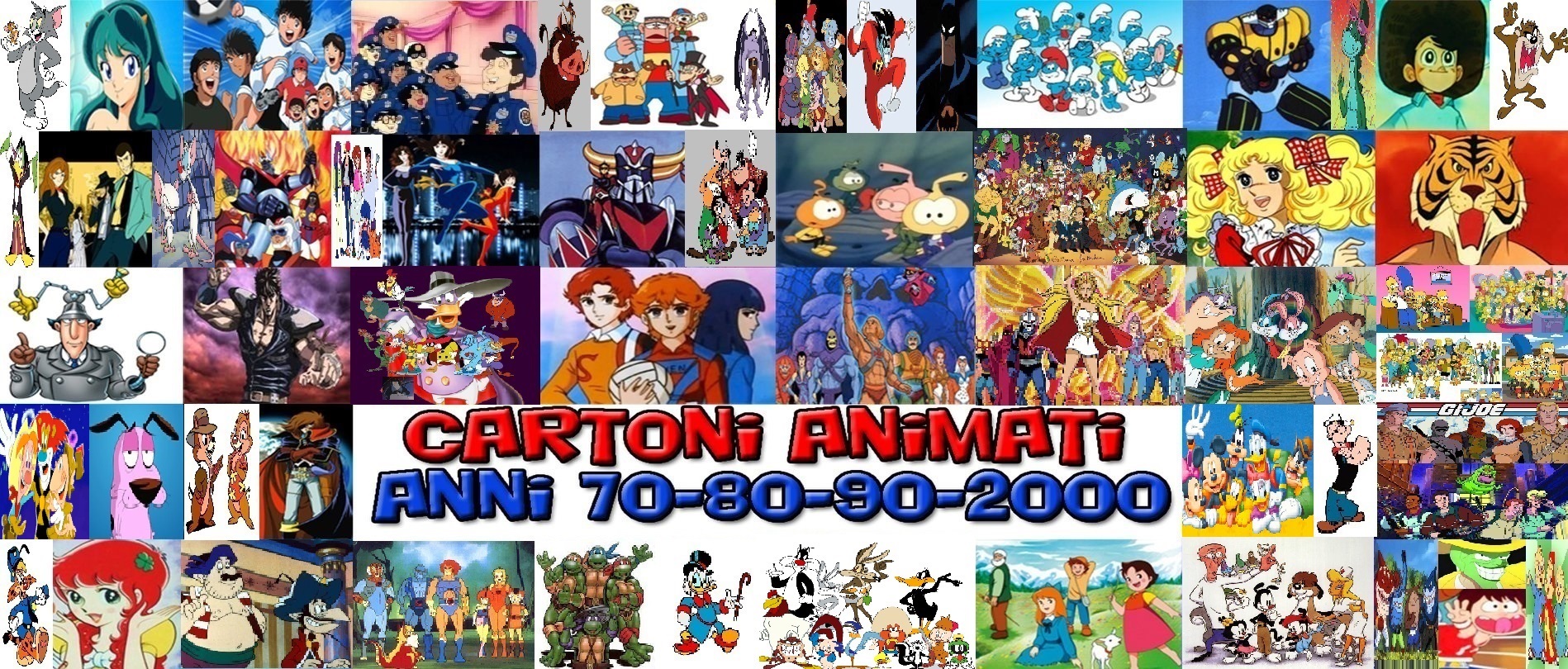 CARTONI ANIMATI ANNI 70-80-90-2000 Italia - Cartoons e Anime - Lista dei  Cartoni Animati Americani visti in Italia