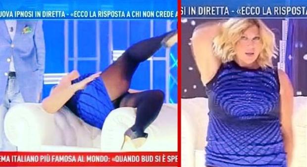 Nadia Rinaldi e l’incidente bollente a Domenica Live, ecco cosa fa sotto ipnosi