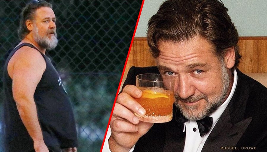 Russell Crowe irriconoscibile, ingrassato e con la barba: l’incredibile trasformazione dell’attore