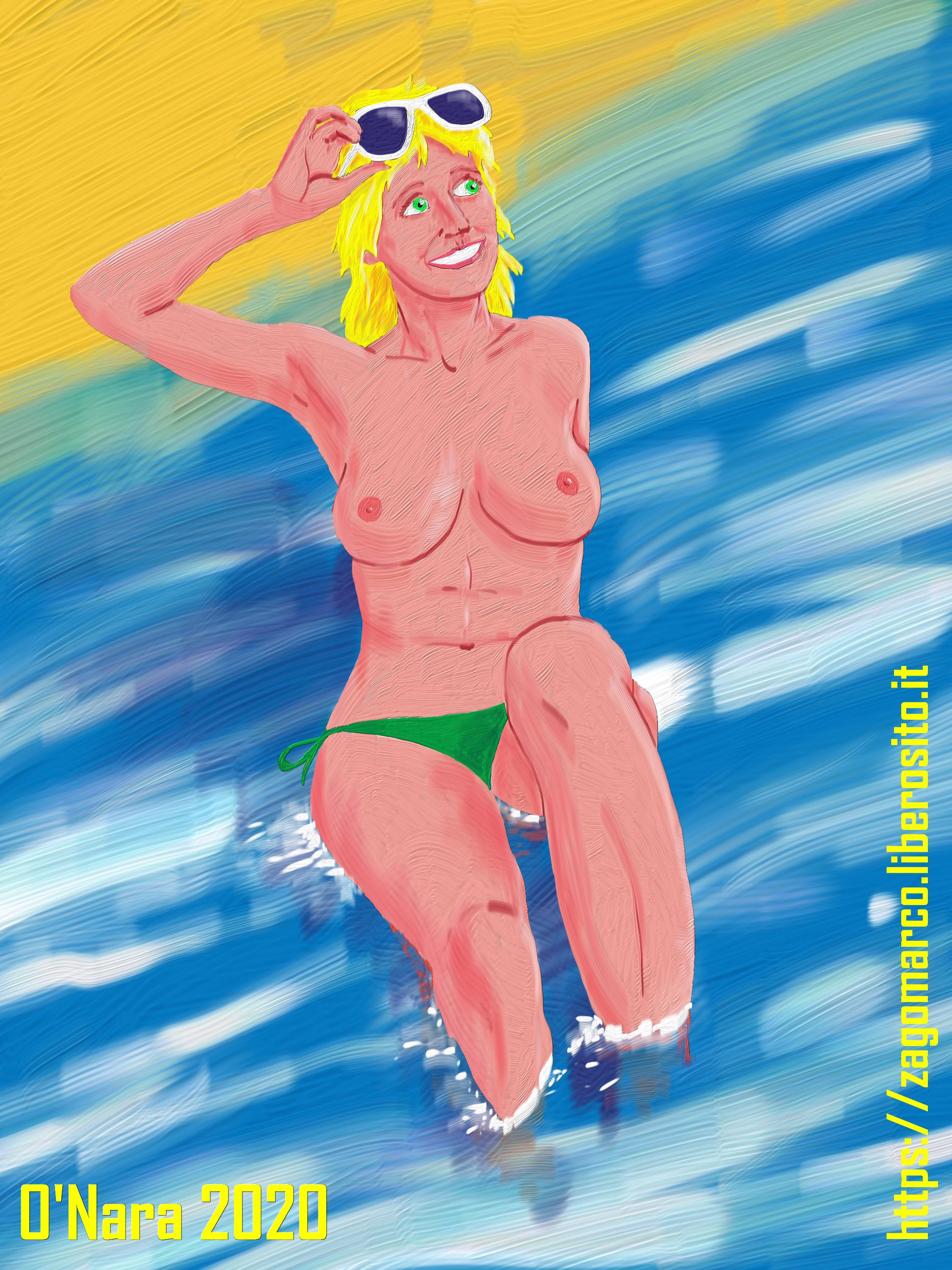 topless in riva al mare by marco zagonara